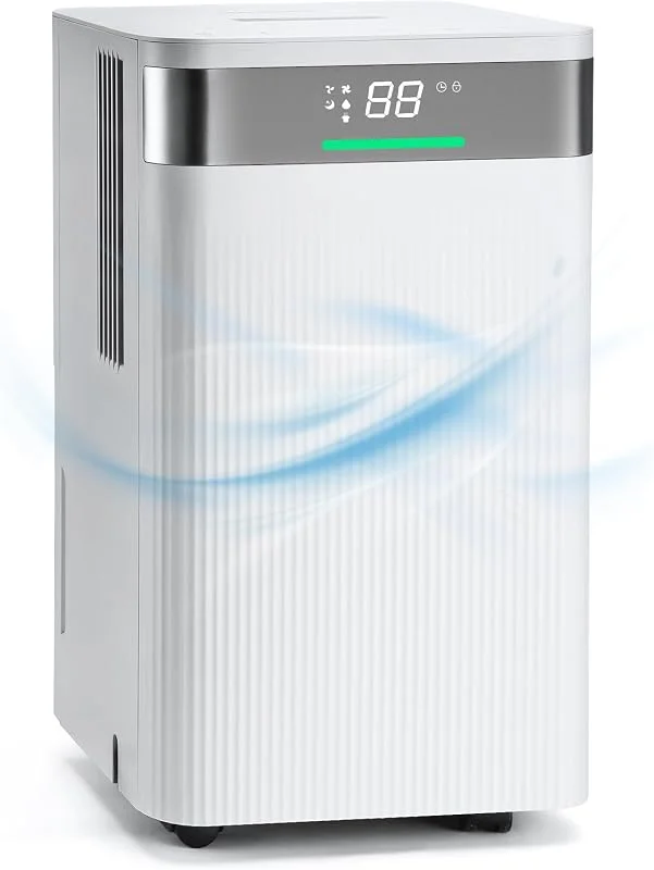 HAUSHOF Luftentfeuchter Elektrisch 12L, Tag, 38dB Entfeuchter für 20 m² Raum — Luftbefeuchter
