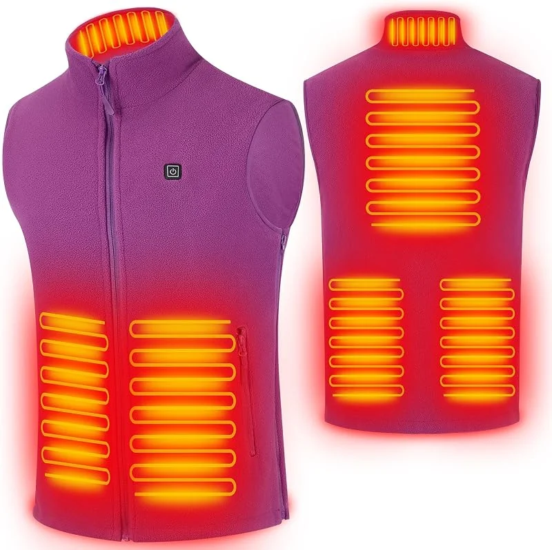Beheizte Weste mit Akku im Lieferumfang enthalten, wärmende Polarfleece-Smart-Heizwesten — Heizkleidung