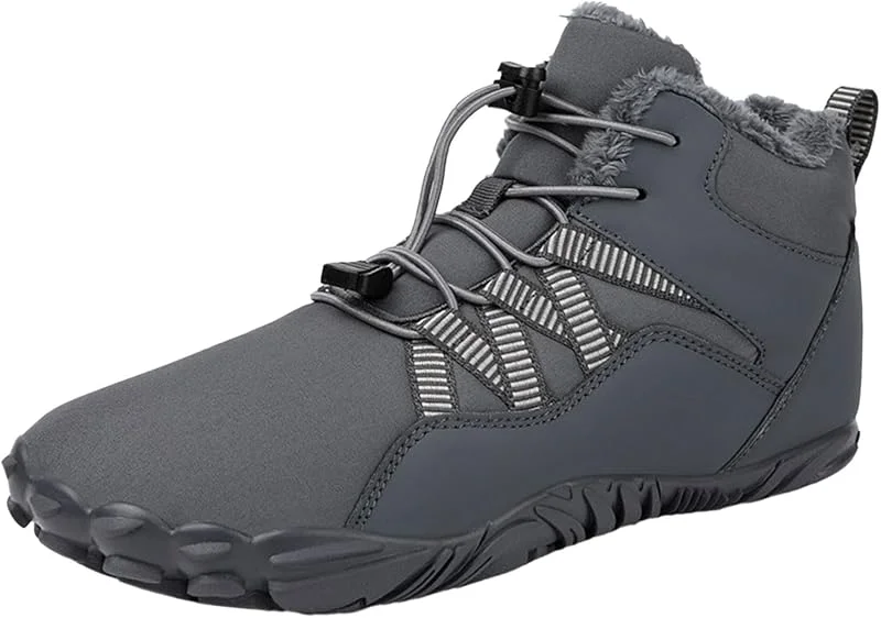 Barfußschuhe Damen Winter Wasserdicht Gefüttert Traillaufschuhe Wärme Turnschuhe Leicht Wanderstiefel Für Sport Hiking Trekking Schneestiefel Barefoot Lederschuhe Elegant Wanderschuhe Unisex Sneaker — Heizkleidung