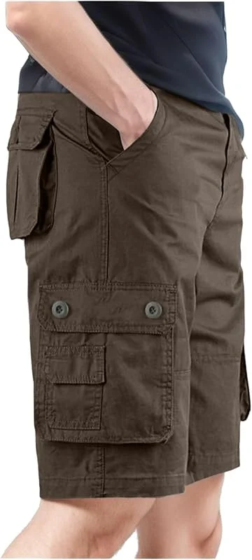 Generisch Cargohose Herren Baumwolle Outdoorhose Lange Baggy Hose Casual Freizeithose Pants Herren Kordelzug Outdoorhose Stretch Chino Männer Modern mit Taschen — Heizkleidung
