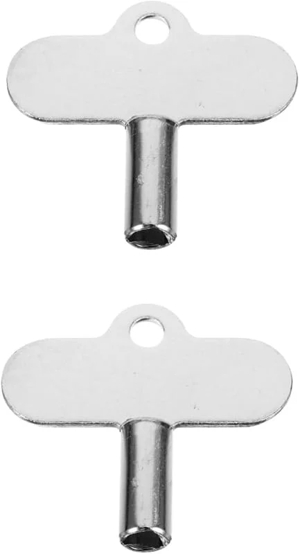 NUOBESTY 2 Stück Kühlerschlüssel werzeug werkzeug radiator Luftventil Schlüssel Wasserhahn-Entlüftungsschlüssel dreieckige Steckschlüssel Schlüssel für Kühlerentlüftungsventil Zinklegierung — Heizung Warmepumpe