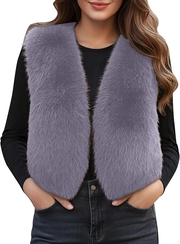 Generisch Warme Winterjacke mit dickem Fleecefutter als Damen Outdoor Weste für tägliche Freizeit Büro im Winter — Heizkleidung