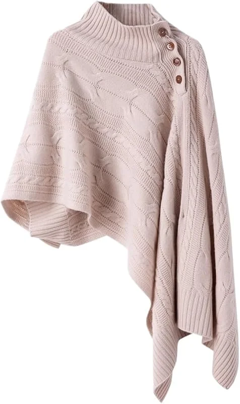 Schal Stilvoller und eleganter asymmetrischer Strickschal-Cardigan for warme Herbst- Wintertage — Heizkleidung