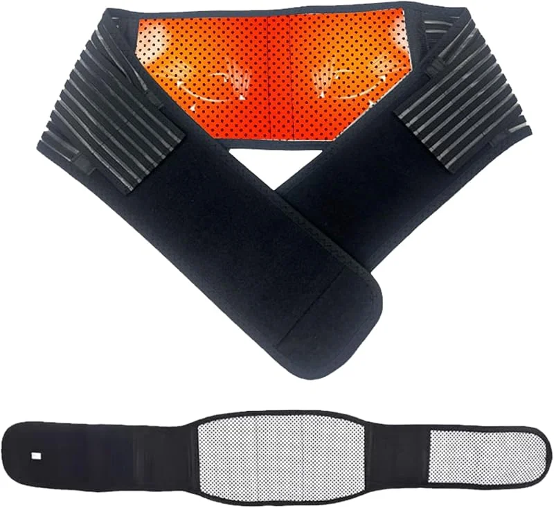 Rückenbandage, Magnettherapie Gürtel, Wärmender Lendenwirbelstütze Gürtel, Wärmegürtel, Nierengurt Selbsterwärmende, Rückenstütze, Rückenstützgürtel Rückengurt, Hilft bei Rückenschmerzen, 100-115CM — Heizkleidung