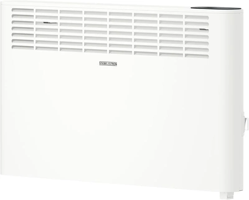 STIEBEL ELTRON Wandkonvektor CNS 2000 Plus LCD, 2 kW für ca. 25 m², TÜV geprüft, LC-Display, Wochentimer, Elektroheizung energiesparend, Weiß, 205857 — Heizung Warmepumpe