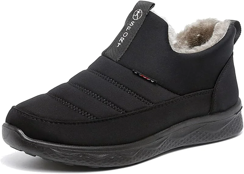 Winterstiefel Damen Wasserdicht Warm Winterschuhe Gefütterte Schneestiefel Winter Kurzschaft Stiefel Boots — Heizkleidung