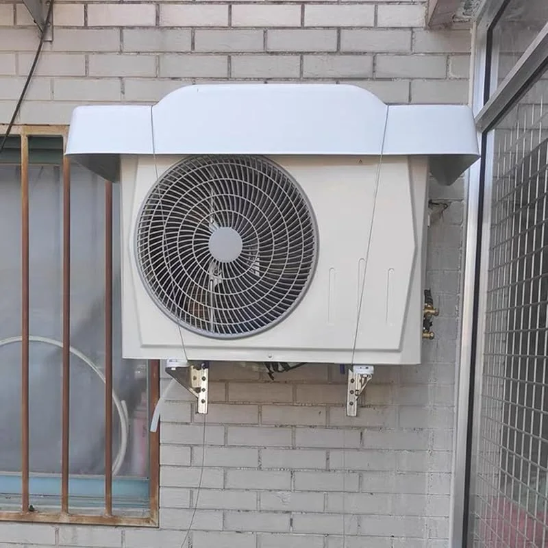 Klimaanlagenabdeckungen für Außengeräte, Allwetter-PVC-Kondensator-Schutzhülle für Mini-Split-Wärmepumpe, Kondensator, Kompressor (Farbe: Weiß, Größe: 95 x 43 x 15 cm) — Heizung Warmepumpe
