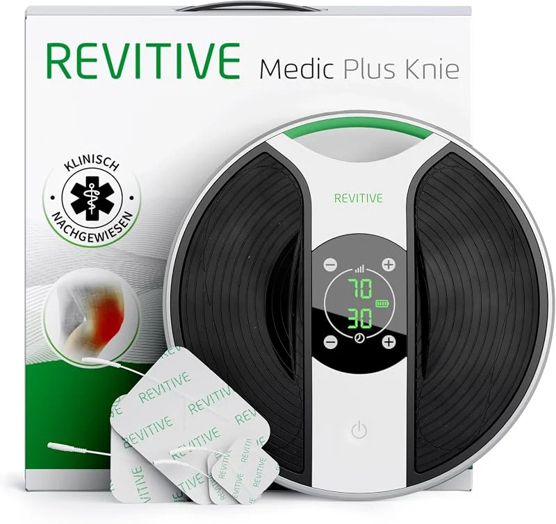 Revitive Medic Plus Knie – Medikamentenfreie Linderung von Knieschmerzen zur Förderung von Stabilität, Kraft und Beweglichkeit — Heizkleidung