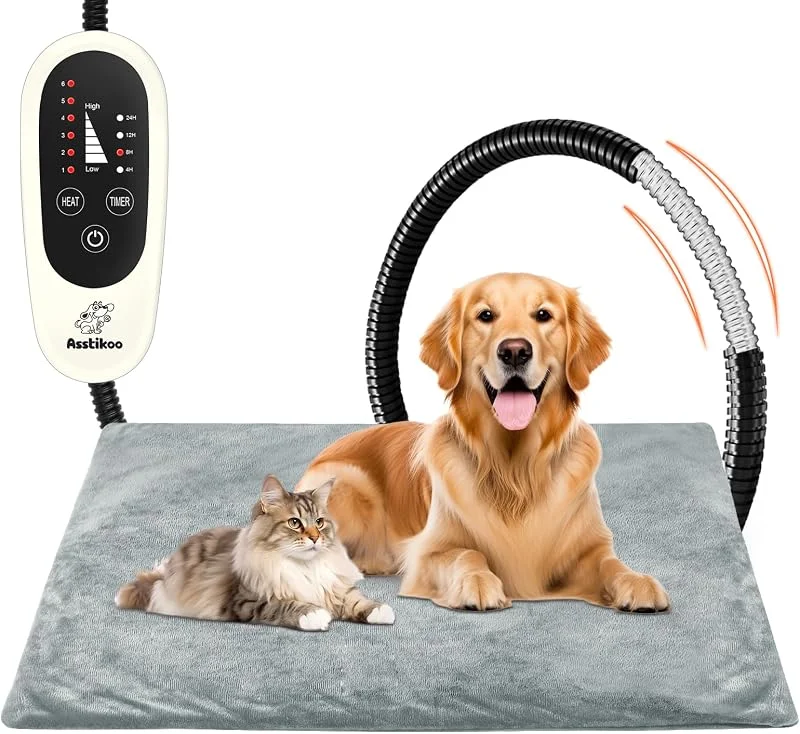 Haustier Heizkissen für Katzen und Hunde, Heizmatte L-70 * 45cm — Heizung Warmepumpe