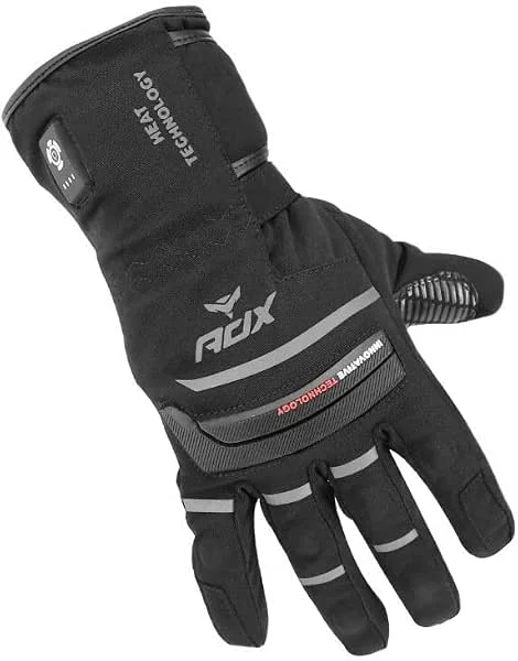 ADX HUNZA Plus beheizbare Handschuhe für Herbst, Winter, Schwarz, Größe 8 (S) (entspricht NF EN 13594: 2016) – 3700948267677 — Heizkleidung