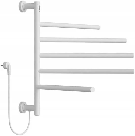 EBERG RGS Handtuchheizkörper 80 W, 5 Heizarme, Weiß — Heizung Warmepumpe