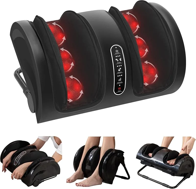 Snailax Shiatsu‑Fußmassagegerät mit Wärme — Heizung Warmepumpe