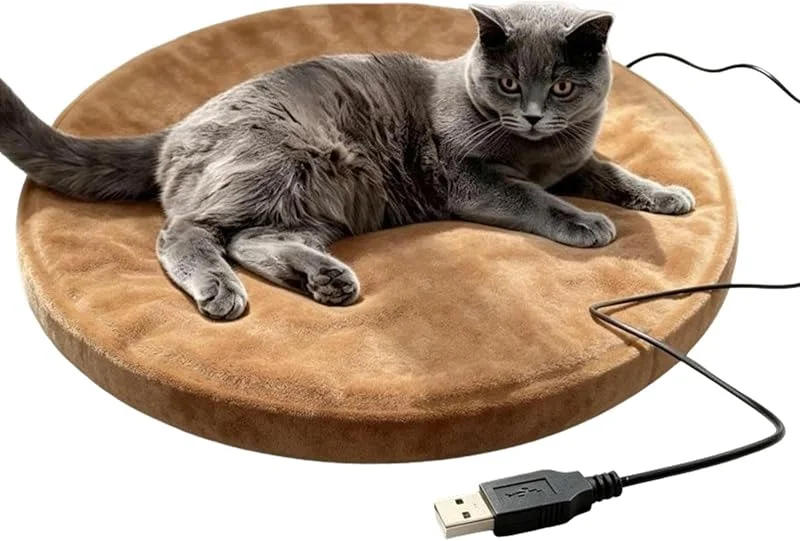 Heizmatte für Katzen USB-elektrische weiche waschbare Haustier-Wintermatte — Heizung Warmepumpe