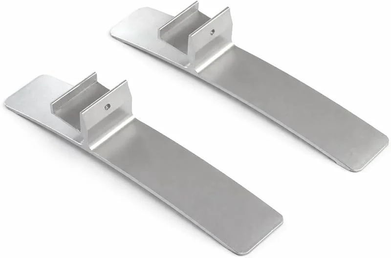 UMBRELLA® 2er Pack Standfüße für Infrarotheizung, passend für F- & CF-Serie und viele Heizpaneele anderer Hersteller mit Rahmen bis 22 mm, nicht für rahmenlose Modelle, Aluminium Zubehör — Heizung Warmepumpe