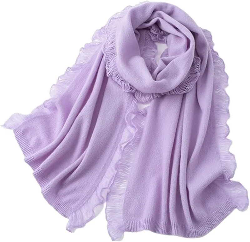 Schal Luxuriöser Kaschmir-Strickschal, wärmende Außenschicht, Stola for Herbst und Winter — Heizkleidung