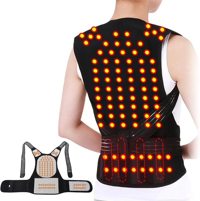 Rückenwärmer, Selbsterwärmende Rückenwarme Weste, Selbsterhitzende Magnetfeldtherapie, Schulterwärmer Gesundheitsweste, Taillenwärmer Rücken Taille Unterstützung Wärmegürtel für Damen Herren XL — Heizkleidung