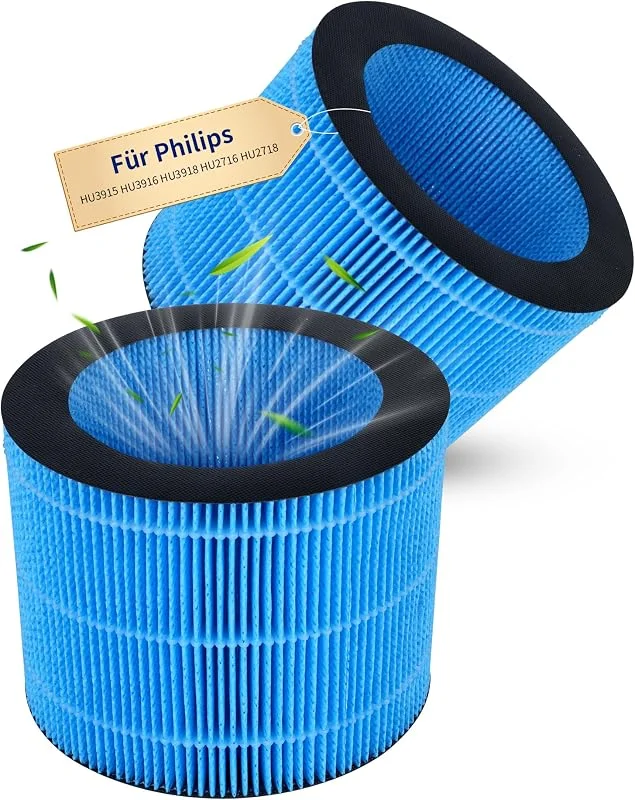 2 Stück Ersatzfilter Kompatibel mit Philips Luftbefeuchter HU3916 HU3918 FY3446 HU2716, 10 HU2718, 10 Effiziente Verdunstung & Anti-Mold, Ersetzt FY3446, 30 für Serie 2000, 3000 NanoCloud