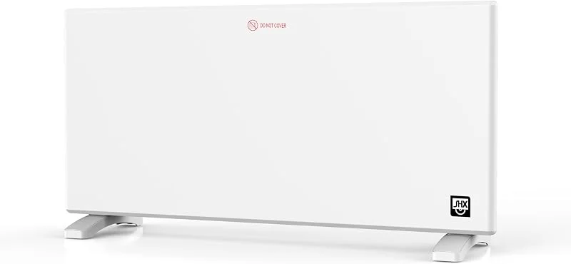 SHX Konvektorheizung mit Aluminium-Heizelement 2000W, Schnelle und wirkungsvolle Wärmeverteilung - LED-Anzeige und Timer, Temperaturbereich: 5-35 °C, Leiser Betrieb, Überhitzungsschutz — Heizung Warmepumpe