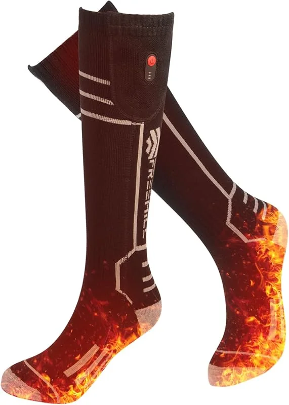 FREEHILL Merinowolle-Heizsocken, wiederaufladbar–Zehen-und Vollsohlenheizung — Heizkleidung