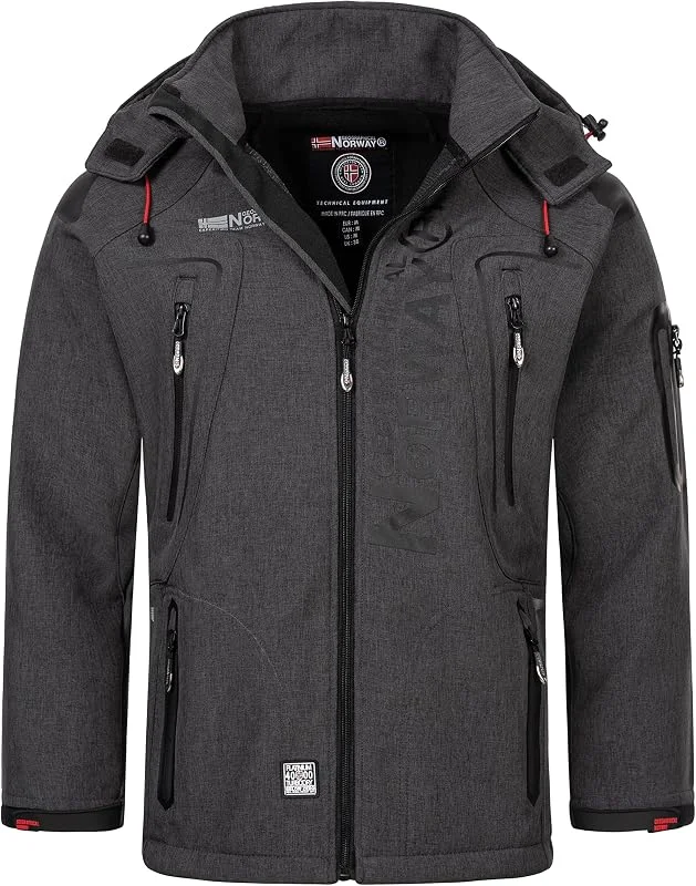 Geographical Norway Tangata Herren Softshell Funktions Outdoor red — Heizkleidung