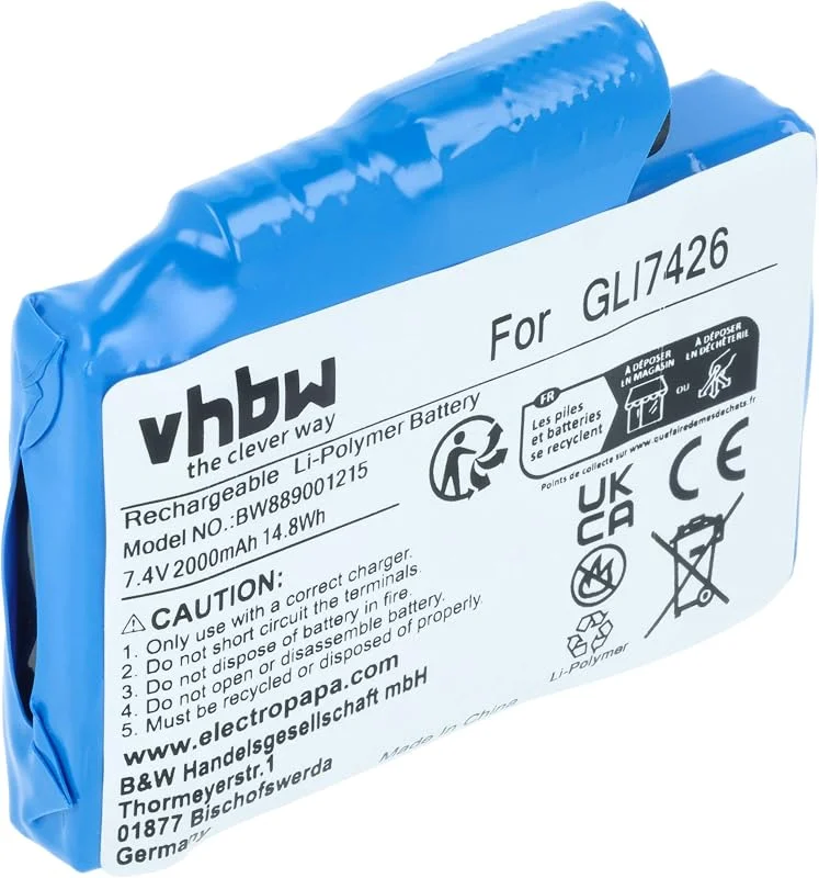 vhbw Akku kompatibel mit Glovii GP1R — Heizkleidung