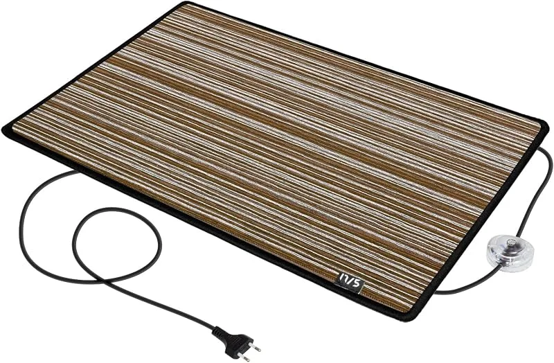 Mi-Heat Chenille Braun 50x75cm Elektrische Heizmatte Bodenheizung Beheizbare Fußmatte 230V 100W Infrarot Heizteppich beheizte Fußwärmer Wärmematte Büro Winter — Heizung Warmepumpe