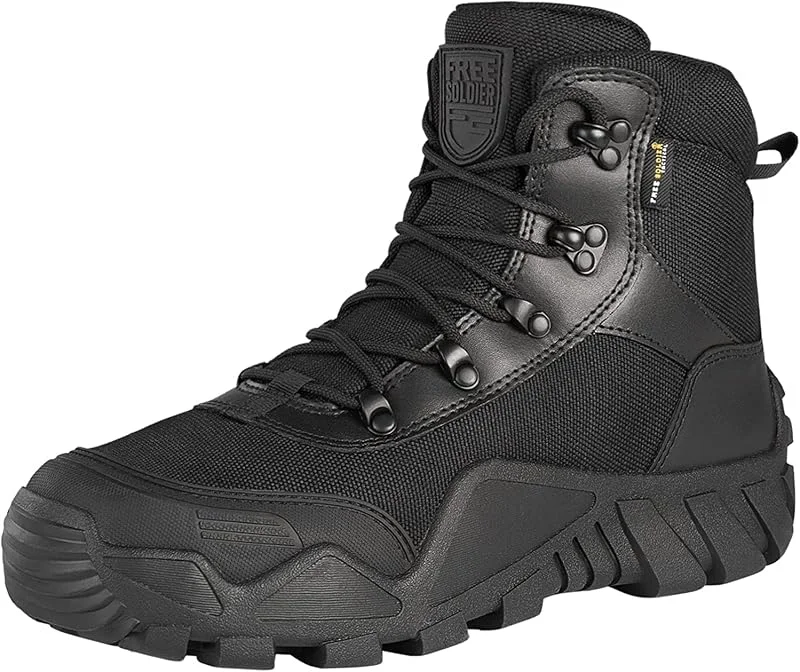 FREE SOLDIER Bequeme leichte Stiefel Herren Wanderstiefel Outdoor Boots Männer Wanderschuhe zum Trekking, Arbeiten, Training — Heizkleidung