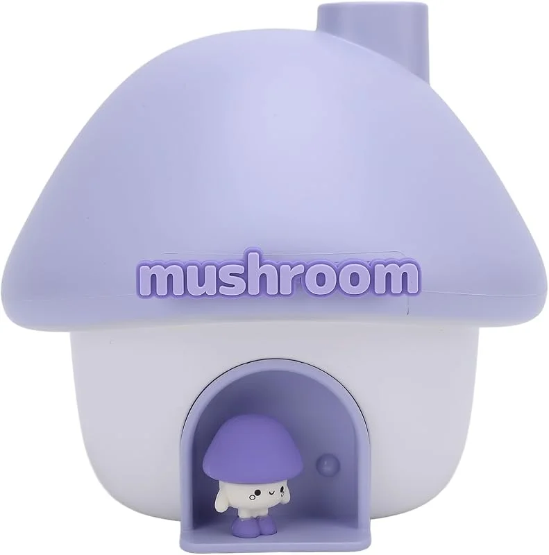 Pilz-Luftbefeuchter, 300 Ml, Persönlicher Luftbefeuchter mit Farbwechselnden Nachtlichtern, Tisch-Luftbefeuchter, Pilz-Diffusor, Luftbefeuchter für Schlafzimmer, Schreibtisch