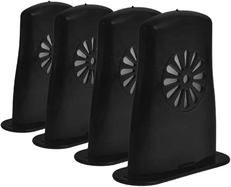 4 Stück Gitarren Schallloch Luftbefeuchter, Schwarz ABS