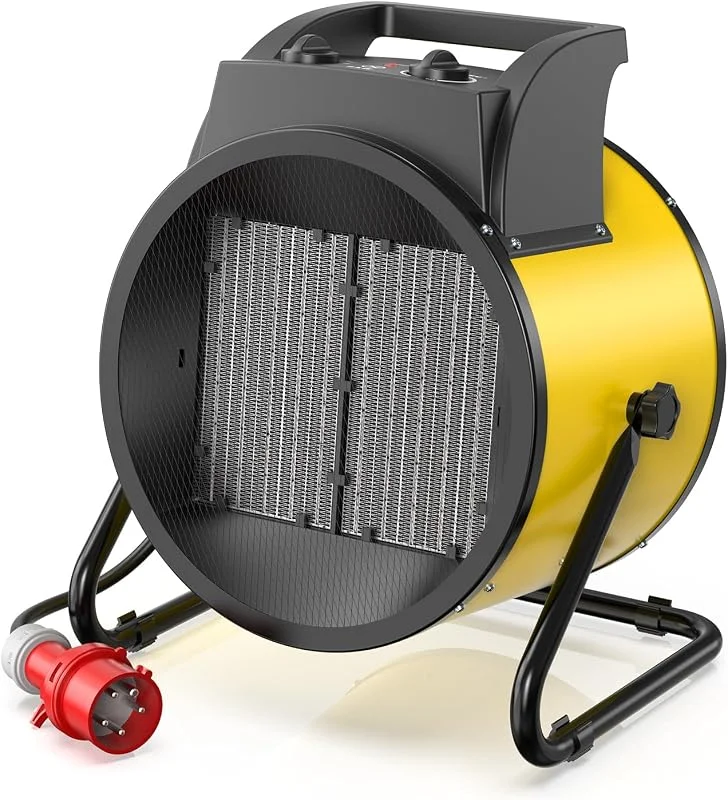 DAHTEC Elektro Heizlüfter 9 kW Keramik mit Thermostat, 2 Heizstufen — Heizung Warmepumpe