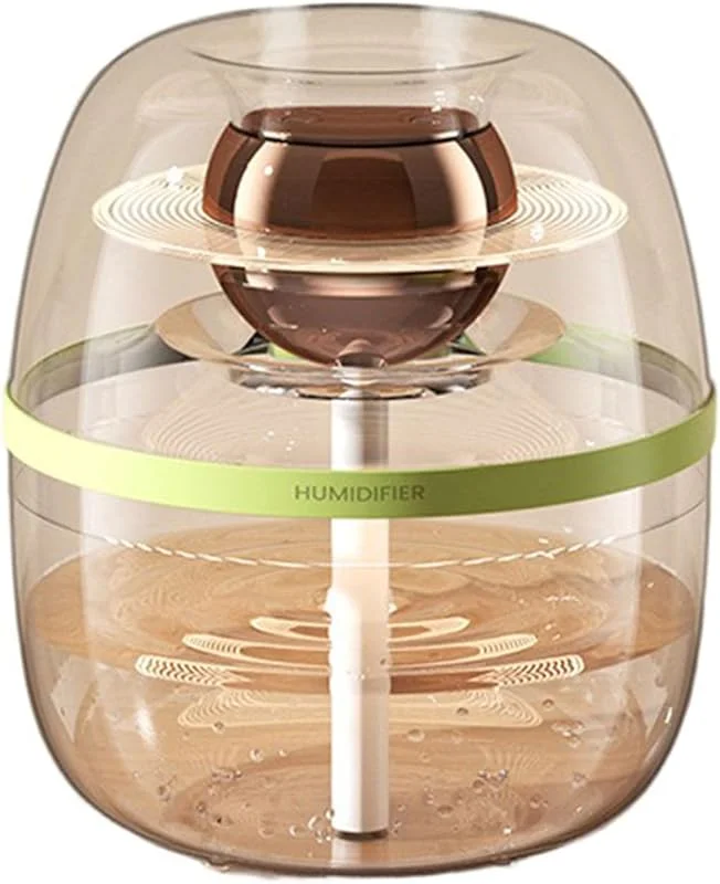 USB Luftbefeuchter, leise, Doppelsprays, 3 l, großes, Green