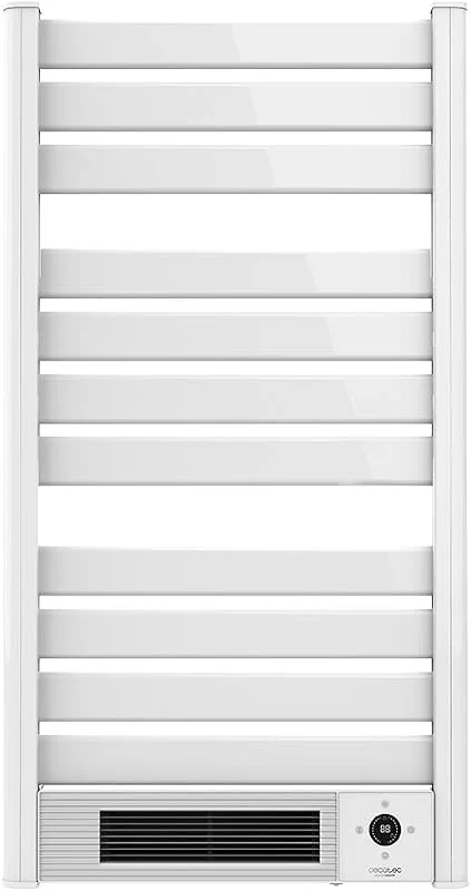 Cecotec Elektrischer Badheizkörper Ready Warm 9770 Ceramic Towel. 2000 W, LED Bildschirm, Fernbedienung, 24 Stunden Timer, IPX1, Einstellbare Temperatur, Thermostat, Weiss, 15 m2 — Heizung Warmepumpe