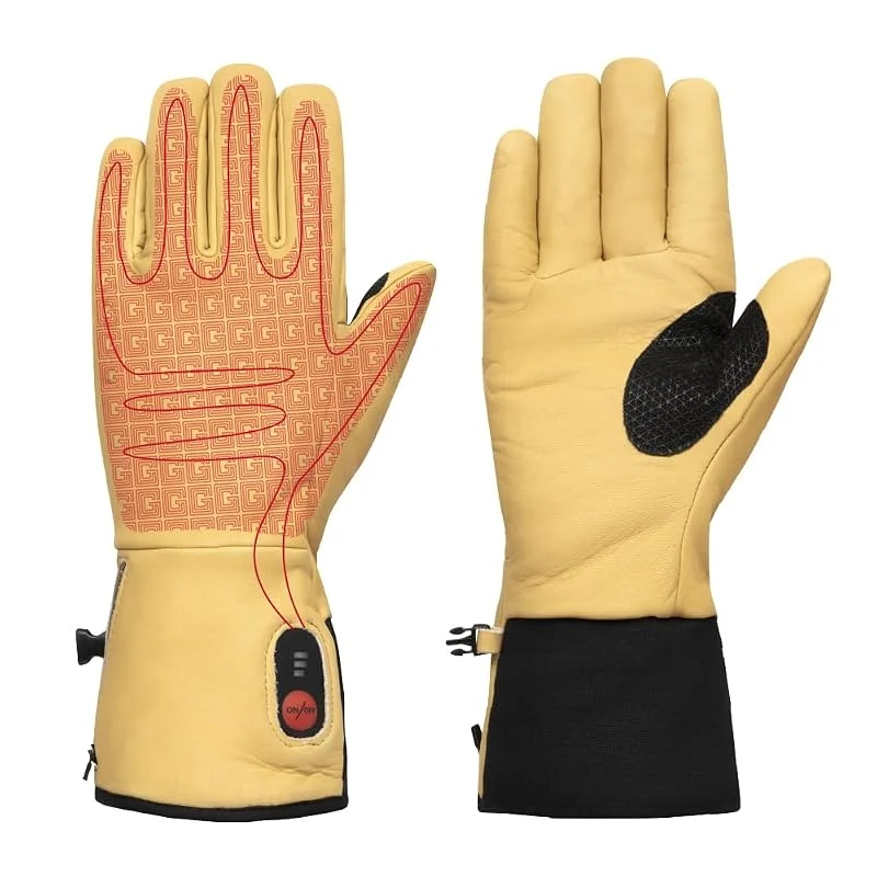 G-HEAT Beheizbare Gartenhandschuhe - Leder, EN 388, 3 Heizstufen — Heizkleidung