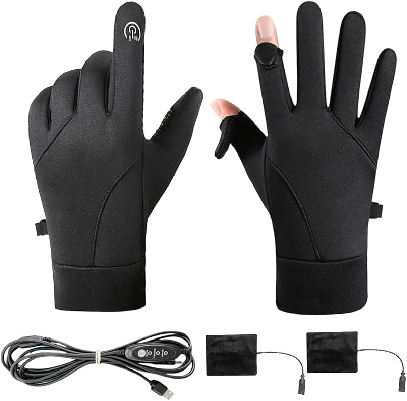 Beheizte Handschuhe für Damen, USB-Aufladung, wasserdichte Heizhandschuhe — Heizkleidung