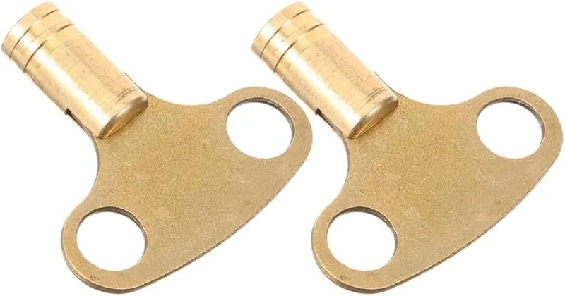 Beavorty 2 Stück Goldener Heizkörper Entlüftungsschlüssel aus Kupfer — Heizung Warmepumpe