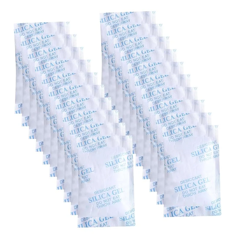 Silica Gel Beutel Silicagel Sachets Trockenmittel Feuchtigkeit Absorber Trockenmittelbeutel für Elektronik Kleidung Schubladen 20 Gramm 20 Stück — Luftbefeuchter