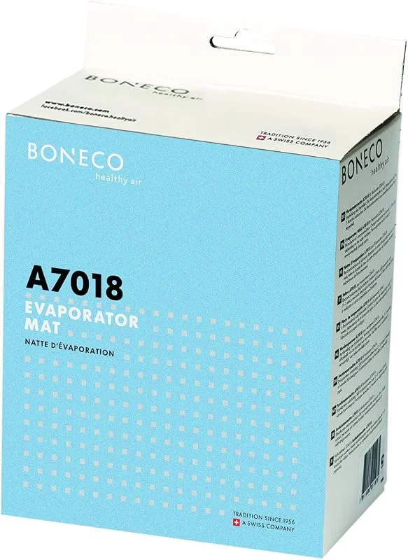 BONECO Verdunstermatte A7018 - für den Luftbefeuchter Verdunster E2441A - aus umweltfreundlichem Papier für optimale Befeuchtungsleistung, Weiß