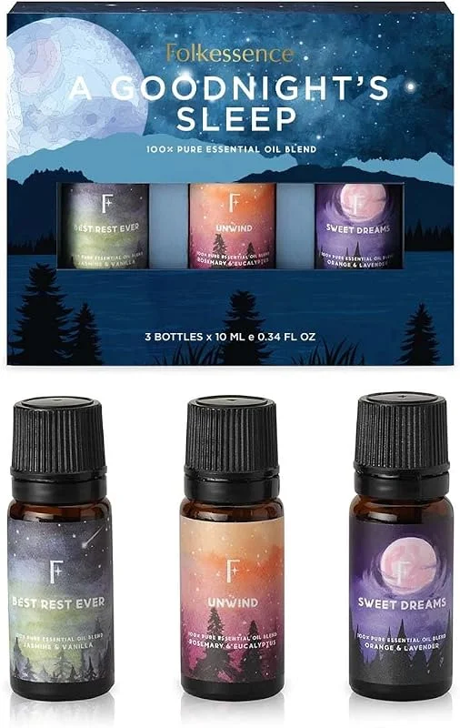 Folkulture Set mit ätherische öle, Aromatherapie-Duftöl für Diffuser — Luftbefeuchter