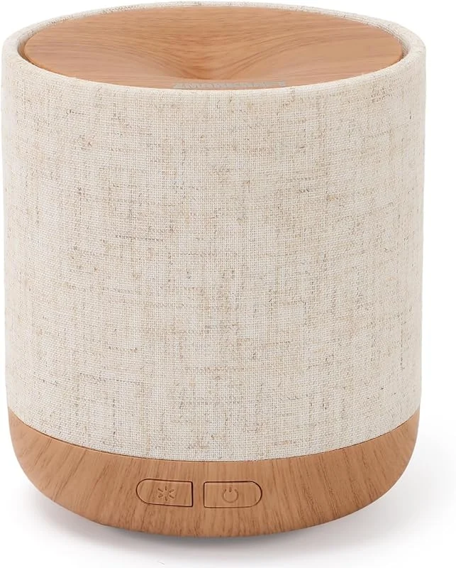 Ätherische Öle Diffuser mit Stoffbezug und Nachtlicht — Luftbefeuchter