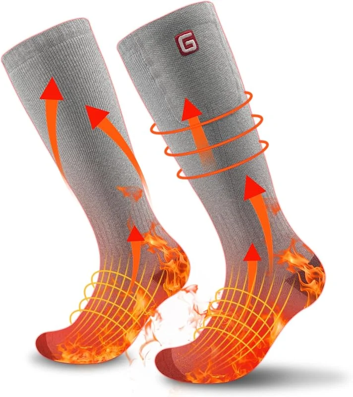 Beheizbare Socken für Damen und Herren mit wiederaufladbarem Akku — Heizkleidung