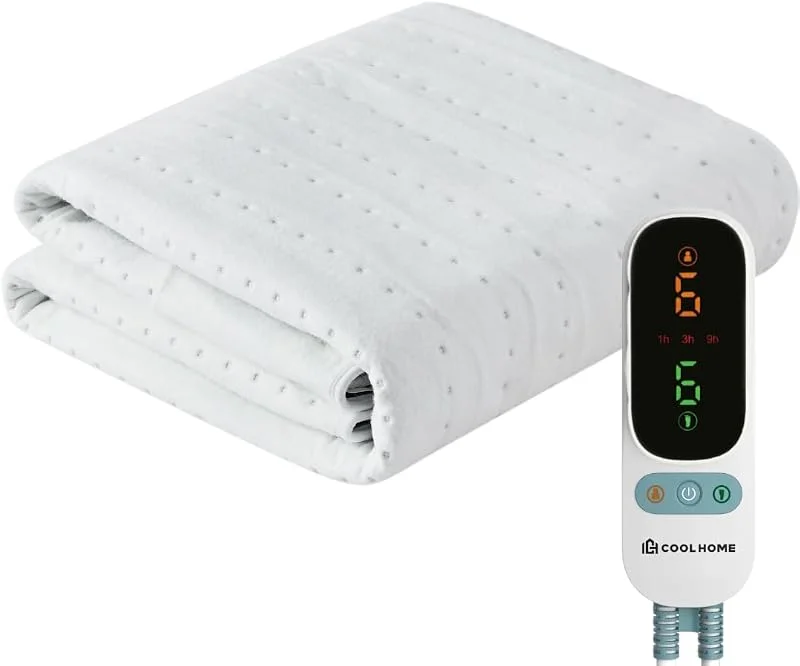 Thermaflow UB25 Wärmeunterbett Heizdecke 190cm x 90cm - mit Timer und Abschalautomatik - 2 Zonen-Wärme für Oberkörper & Füße- 6 Stufen - Waschbar — Heizung Warmepumpe