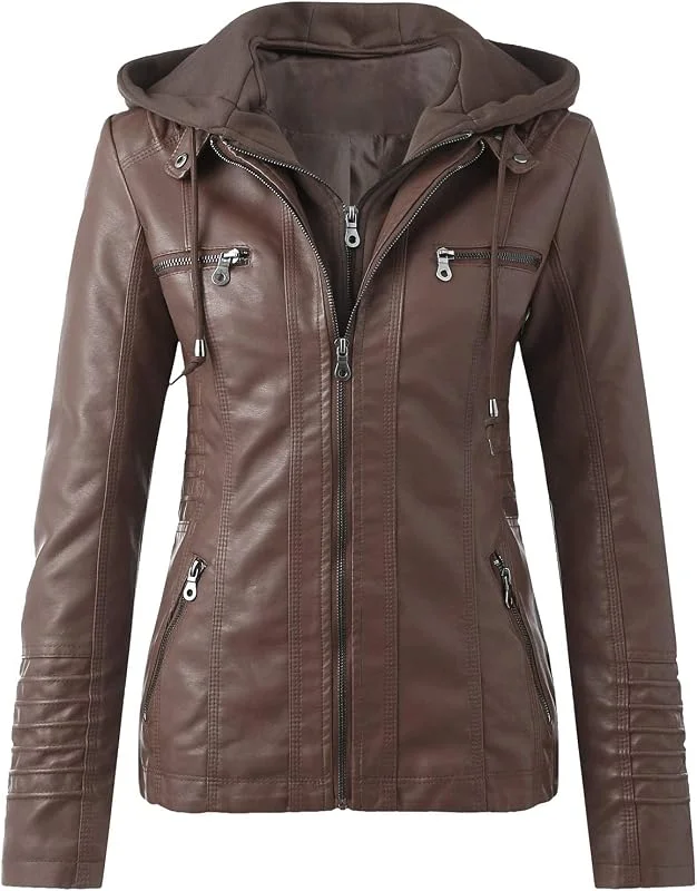 Generisch Damen Weste mit Reißverschluss Kragen enger Standmantel Motorrad Jacke Gürtel schlanke Oberteile für Frauen — Heizkleidung