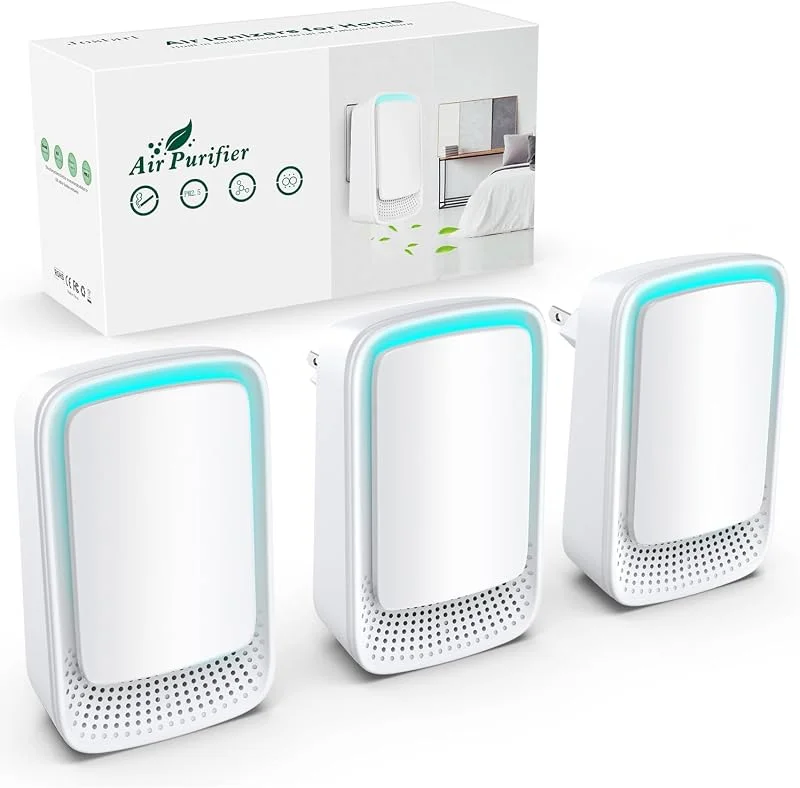 Jostart Ionisator Luftreiniger, 3er-Pack Negativ Ionen Air Purifier (weiß) — Luftbefeuchter