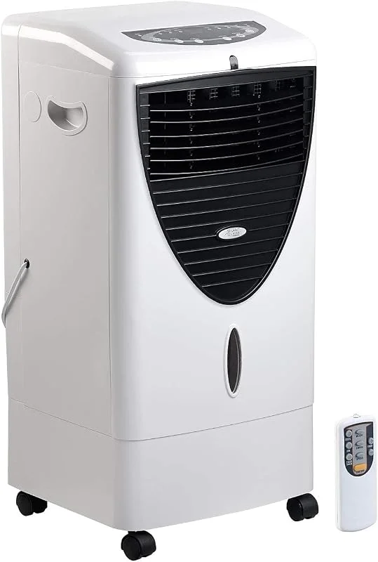 Sichler Haushaltsgeräte Luftkühler mit Wasser: 3in1-Luftkühler, befeuchter und Ionisator, 20 l, 150 W, 800 ml, h (Raumluftkühler, Oszillation Klimagerät, Air) — Luftbefeuchter