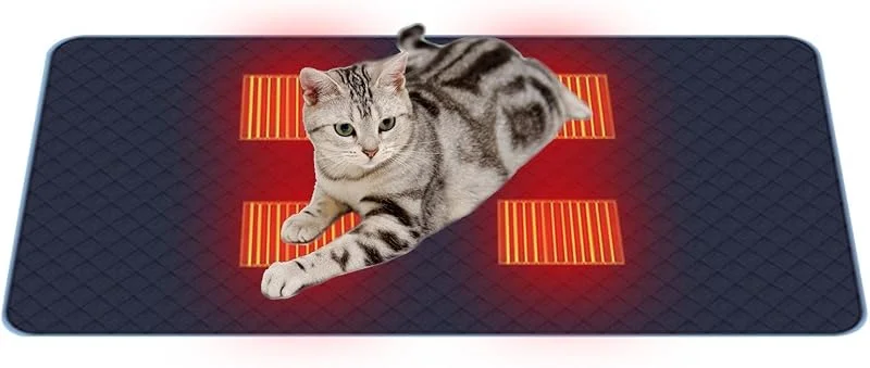 Heizbett für Tiere – USB-Heizkissen, verstellbar für Katzen und Hunde, Heizmatte mit 4 Zonen, perfekt zum schnellen Aufwärmen von Haustieren, Verwendung im Innen- und Außenbereich, Ma — Heizung Warmepumpe
