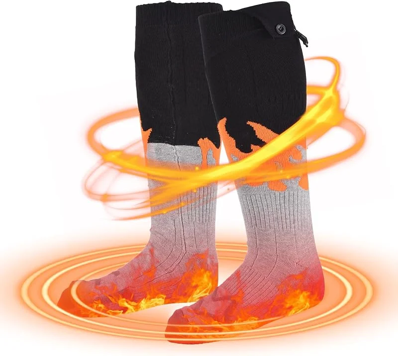 Fafeicy Wiederaufladbare Beheizte Socken für Männer Frauen mit 5000mAh — Heizkleidung