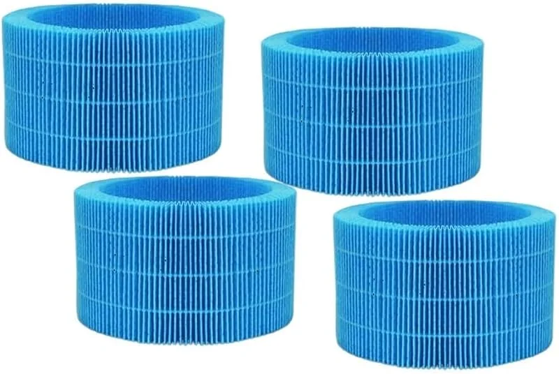 Ersatzfilter, kompatibel mit H35i Smart Verdunstungs-Luftbefeuchter, effiziente Entkalkung und Luftreinigung, einfache Installation, Blau, 4 Stück