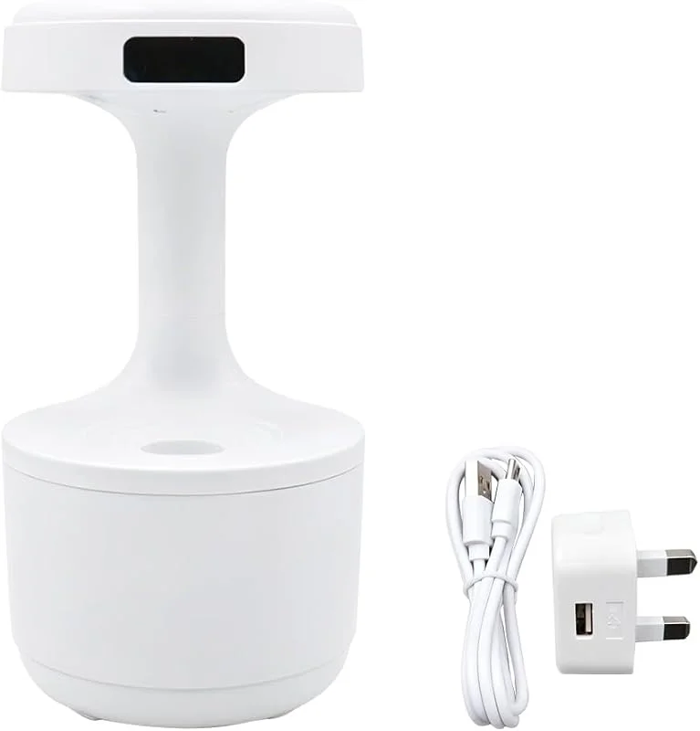 Batum Wassertropfenform Schwerkraft Luftbefeuchter, Ultraschall Anti Schwerkraft Kühlen Nebel Luftbefeuchter, Für Schlafzimmer, Wohnzimmer (weiß, 600ml)