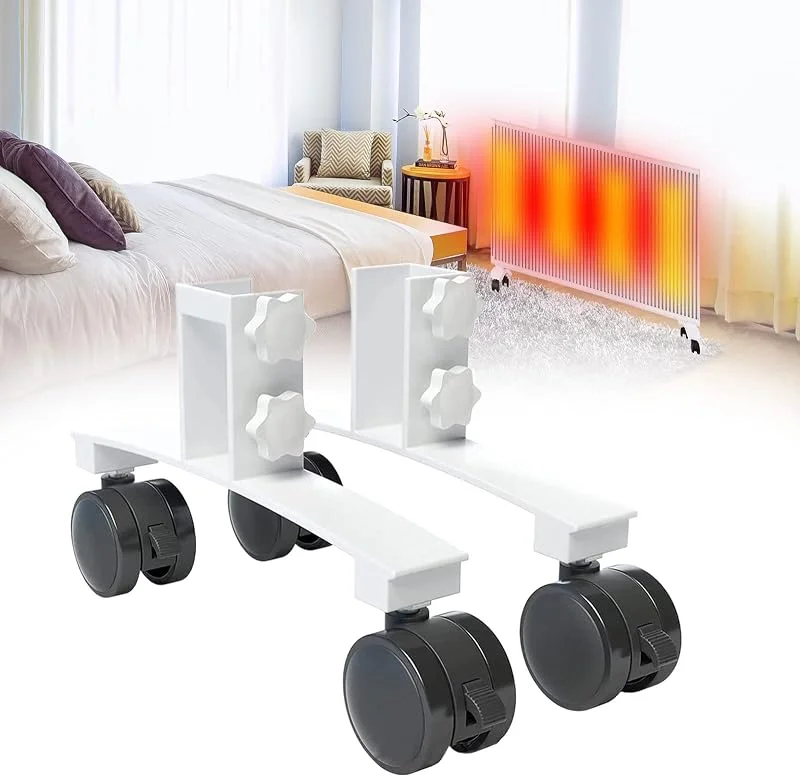Heizpaneel-Standfüße mit Universalrädern, tragbares Design für Infrarot-Heizungen, kompatibel mit verschiedenen Heizplatten, 2 Stück — Heizung Warmepumpe