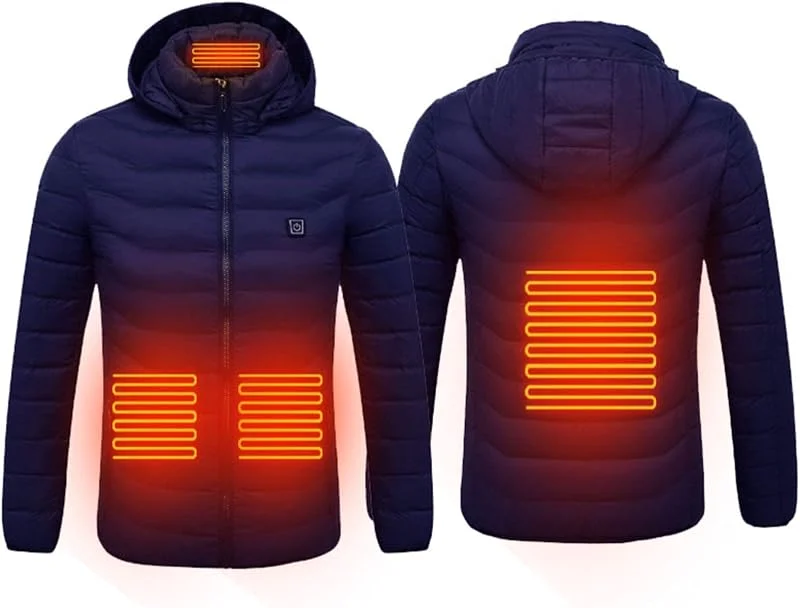 Wärmeweste Damen Männer Beheizte Jacke Elektrische Heizjacke Winter Warme Jacken Für Frauen Und Mann — Heizkleidung